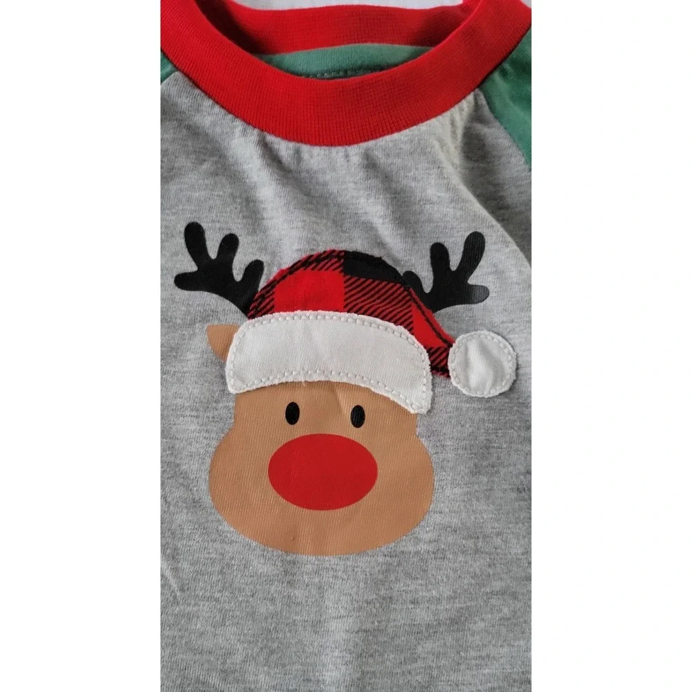 NWT Planet Cotton Christmas Reindeer 2 Piece Set Baby Boys Size Newborn‎ 0-3M